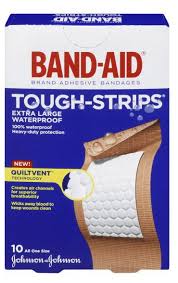 BAND-AID WATERPROOF EXT LRG     10'S