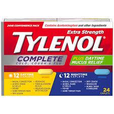 TYLENOL COMPLETE DAY/NIGHT TABS 24'S