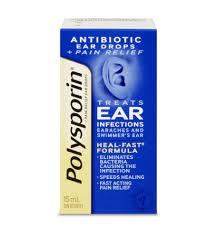 POLYSPORIN PLUS PAIN EAR DROPS  15ML