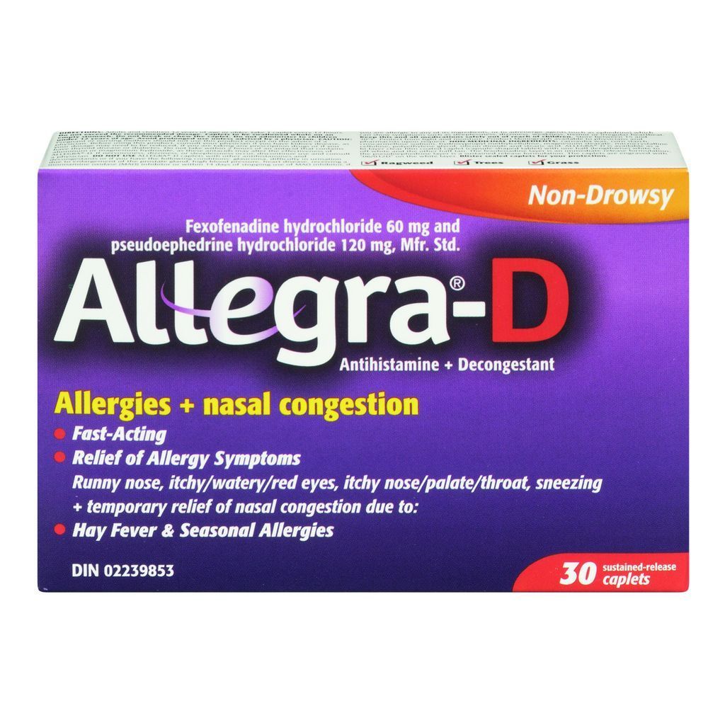 ALLEGRA D 60MG 30 S Miltowne Pharmacy