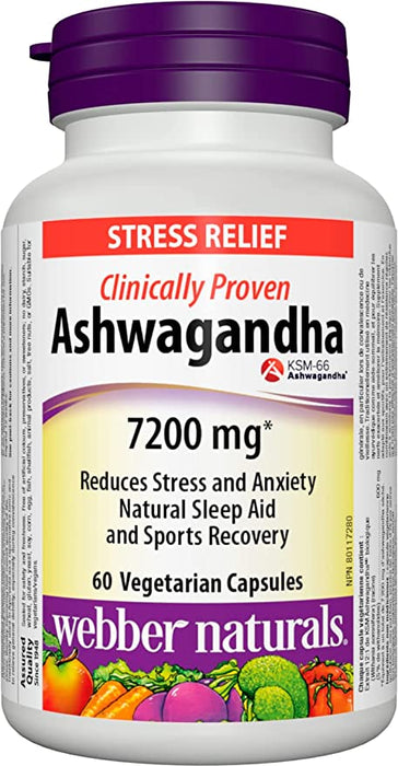 Ashwagandha 7200 mg Webber Naturals