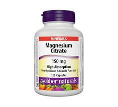 WEBBER MAGNESIUM CITRATE 150MG 120'S