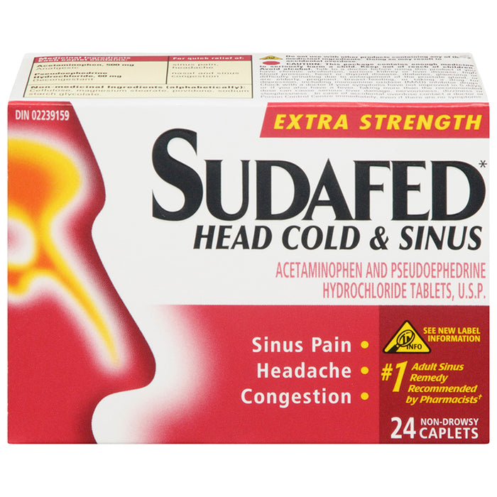 SUDAFED HEAD COLD & SINUS 24