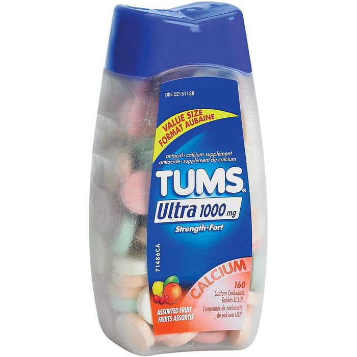TUMS ULTRA ASSORTED FRUIT      160'S